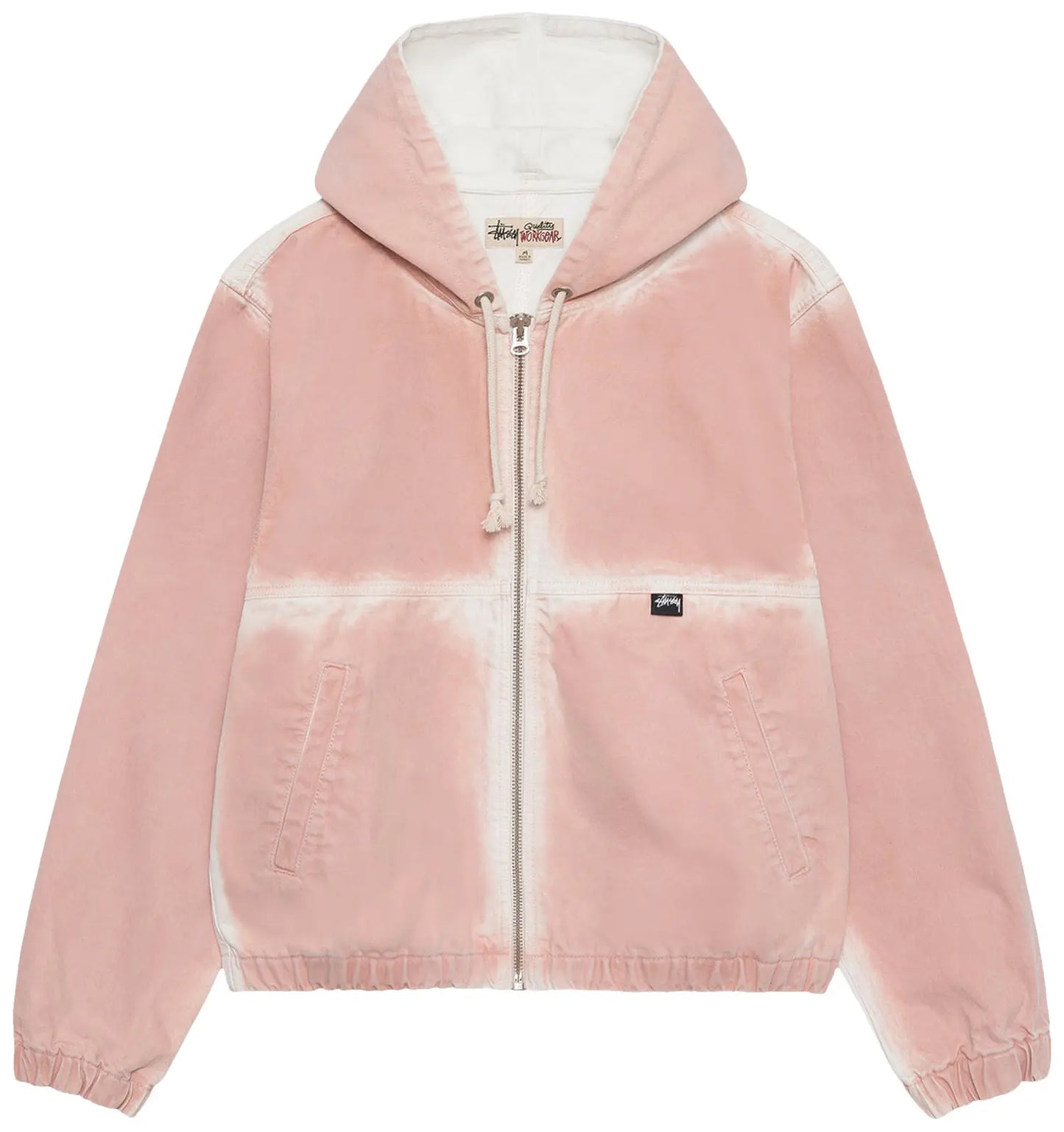 STUSSY WORK JACKET CANVAS PINK