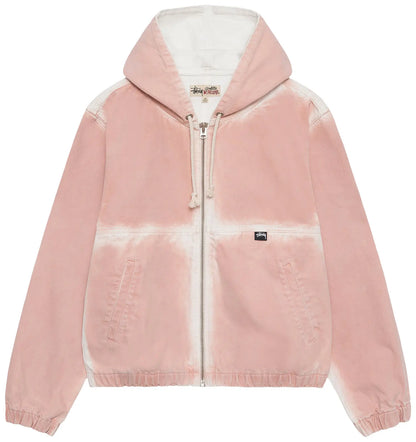 STUSSY WORK JACKET CANVAS PINK