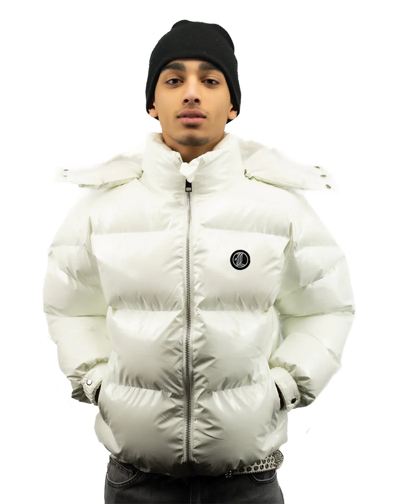 LUKAMACHAIN STARBOY PUFFER JACKET WHITE