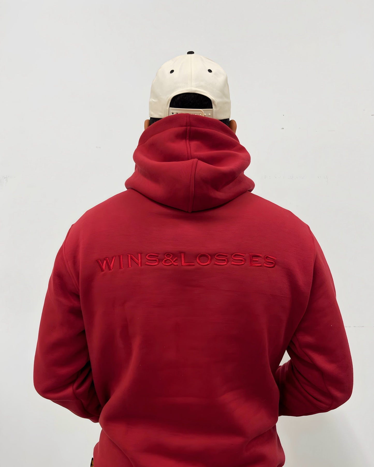 WINS & LOSSES BAR LOGO HOODIE MAROON