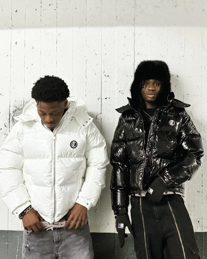 LUKAMACHAIN STARBOY PUFFER JACKET WHITE