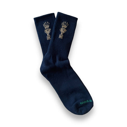 WINS & LOSSES CROWN SOCKS BLACK