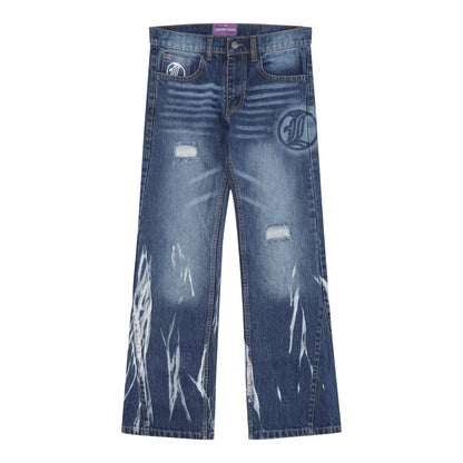 LUKAMACHAIN FLARE JEANS SERIES BLUE