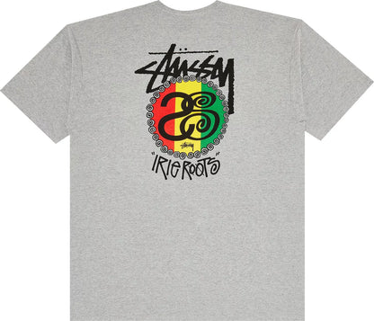 STUSSY IRIE ROOTS TEE HEATHER GREY