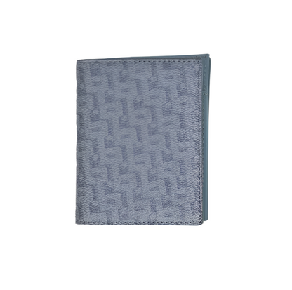 BUCHAN MONOGRAM CARD HOLDER BLUE