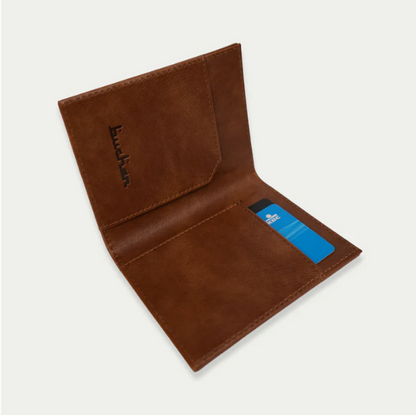 BUCHAN MONOGRAM CARD HOLDER BROWN