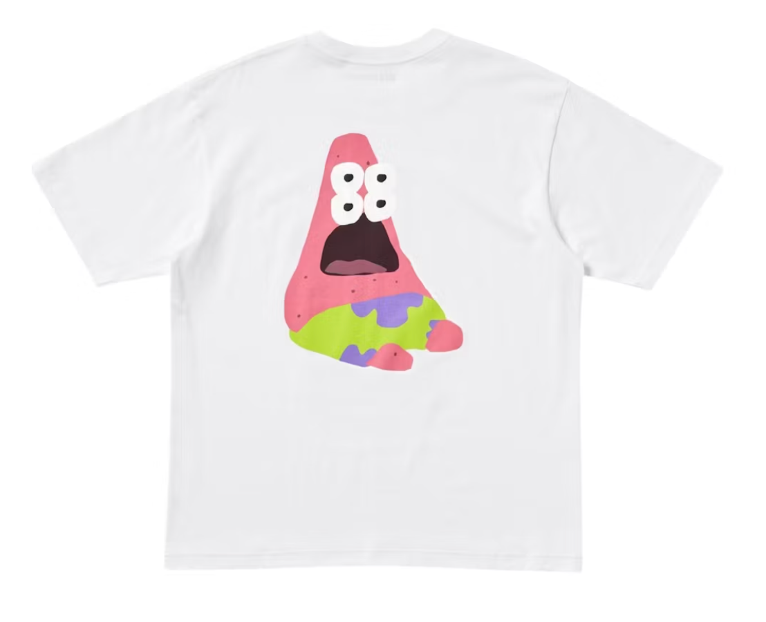 CPFM X UNIQLO SPONGEBOB SQUAREPANTS WHITE GRAPHIC T-SHIRT