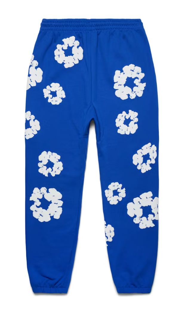 DENIM TEARS THE COTTON WREATH SWEATPANTS ROYAL BLUE