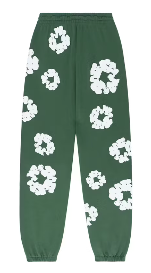 DENIM TEARS THE COTTON WREATH SWEATPANTS GREEN