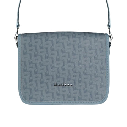 BUCHAN MONOGRAM BAG BLUE