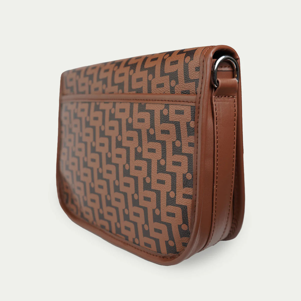 BUCHAN MONOGRAM BAG BROWN