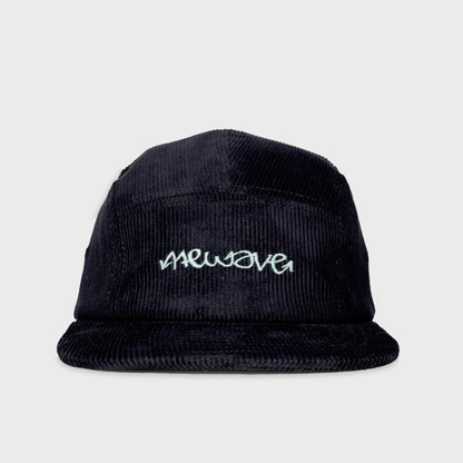 NEWAVE BLACK CORDUROY 5 PANEL