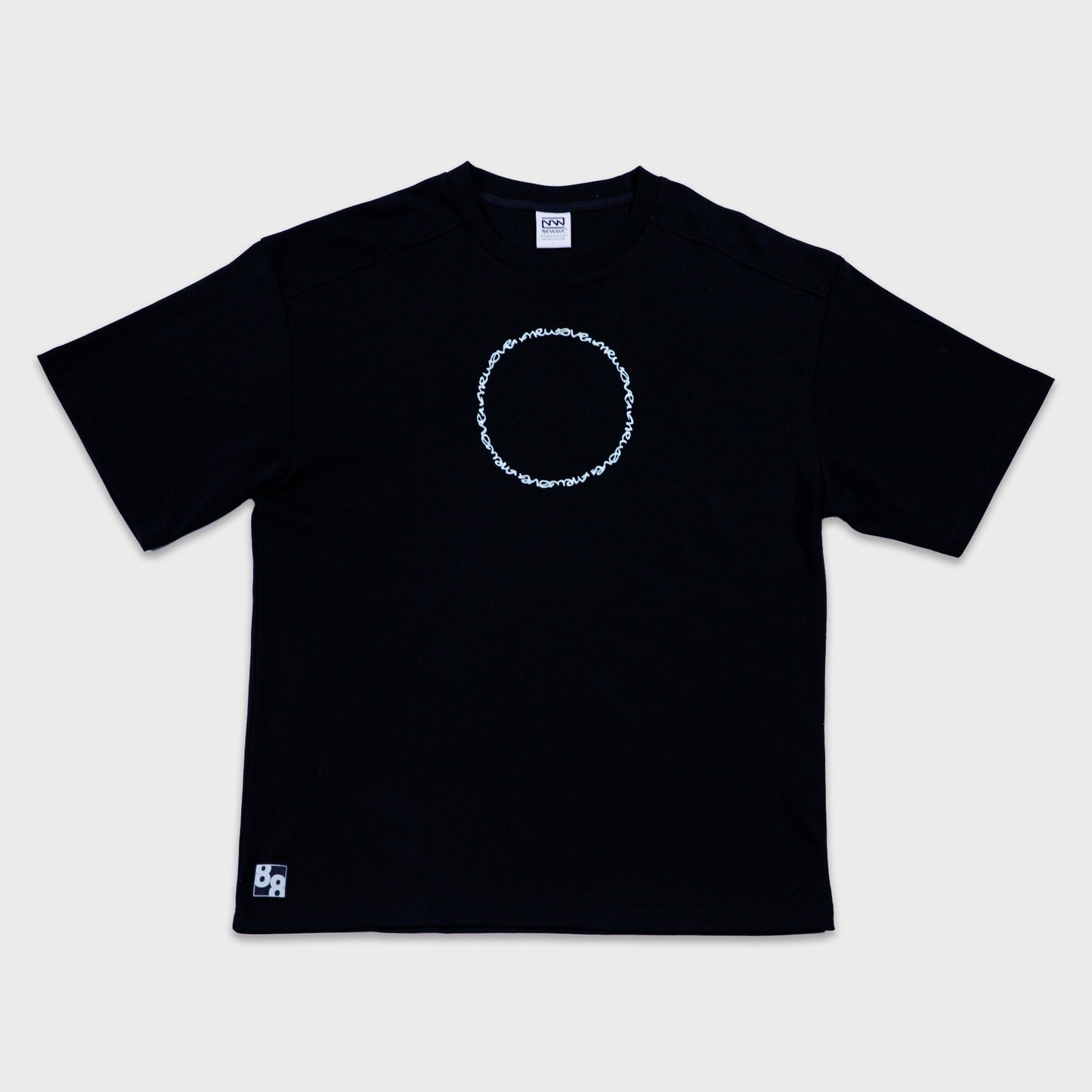 NEWAVE BLACK OVERSIZED TEE