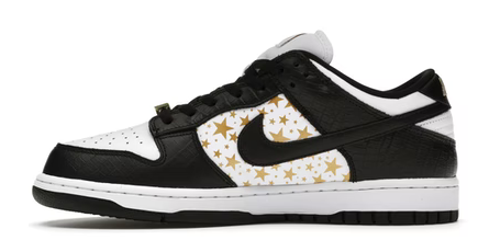 NIKE SB DUNK LOW SUPREME STARS BLACK