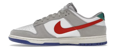 NIKE DUNK LOW LIGHT IRON ORE RED BLUE