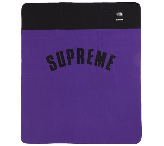 COUVERTURE EN POLAIRE SUPREME THE NORTH FACE ARC LOGO DENALI VIOLET